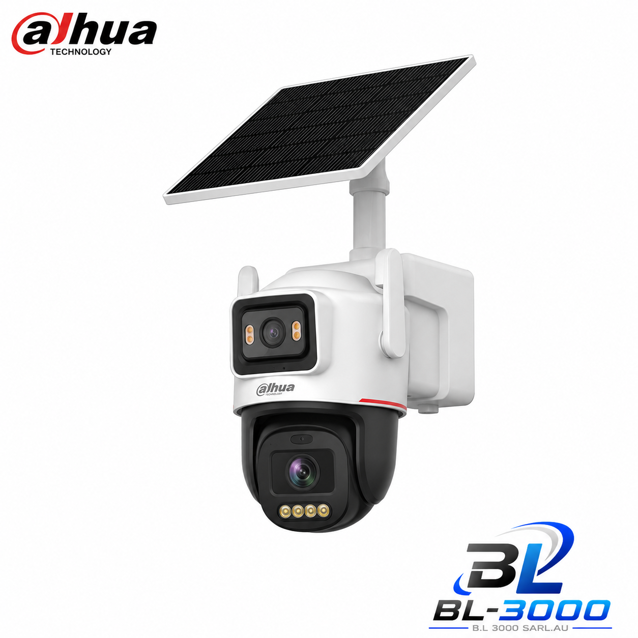Dahua Apollo IPC-PTS2649C-3E3Z-4GB20 – Caméra Solaire 4G Dual Lens 3MP + 3MP WizColor