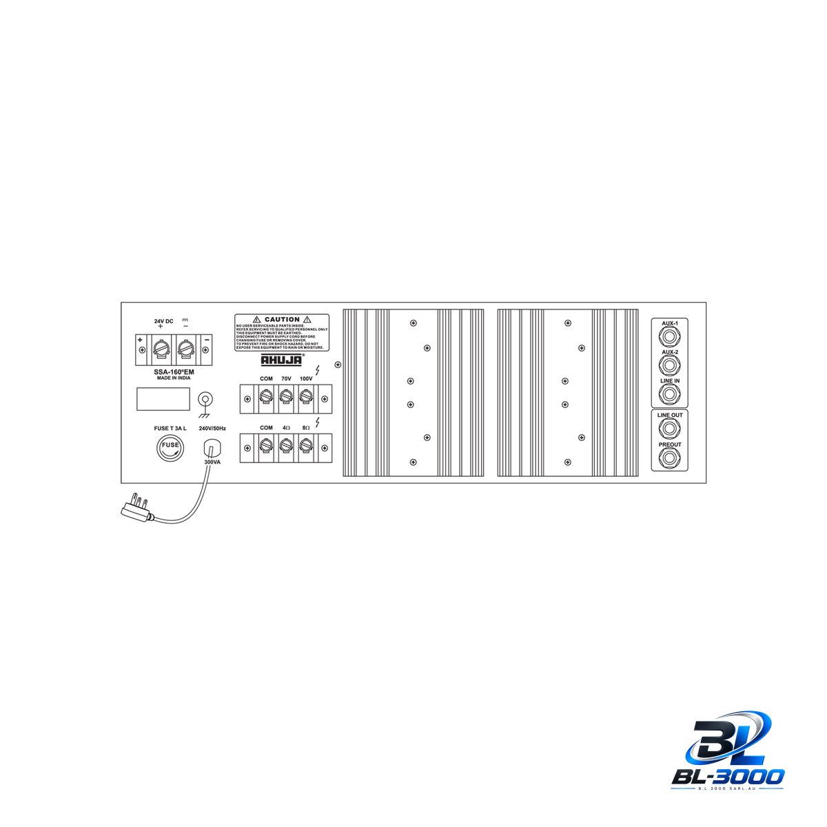 AHUJA SSA-160 — Amplificateur 160 W RMS - Vue 2