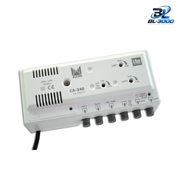 Amplificateur UHF-UHF-VHF/FM 2 sorties LTE