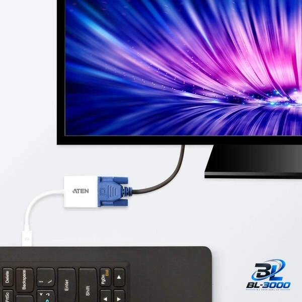 Adaptateur Mini DisplayPort vers VGA - Vue 3