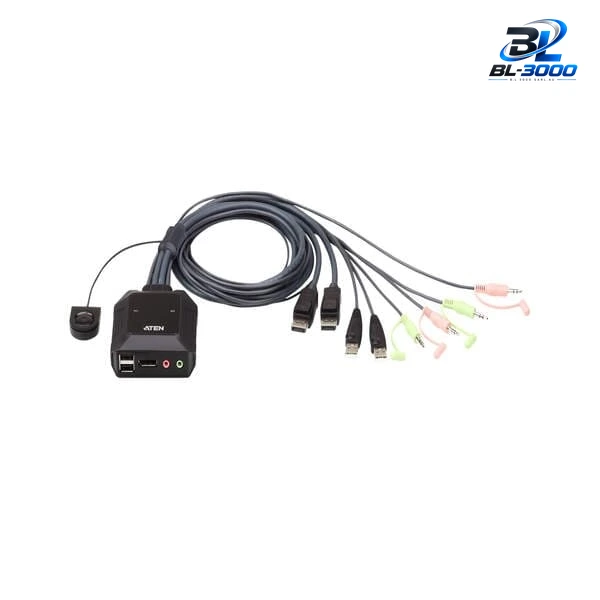 Commutateur KVM avec DisplayPort USB à 2 ports