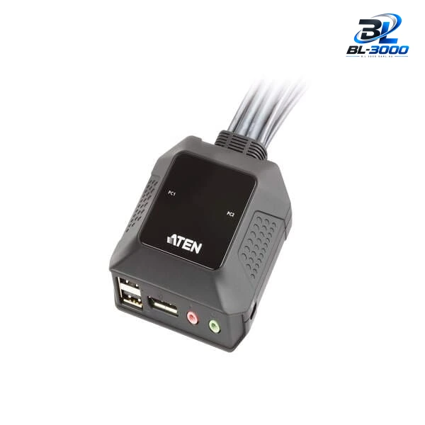 Commutateur KVM avec DisplayPort USB à 2 ports - Vue 4