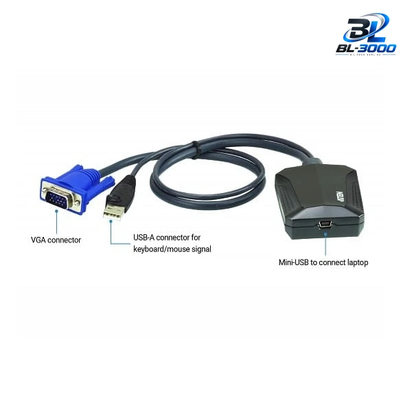 Kit console KVM USB pour ordinateur - Vue 2