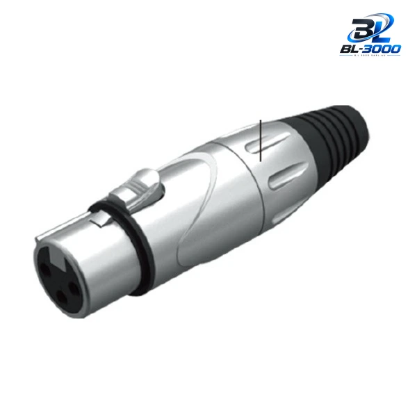 Connecteur XLR femelle Argent métal 5pcs