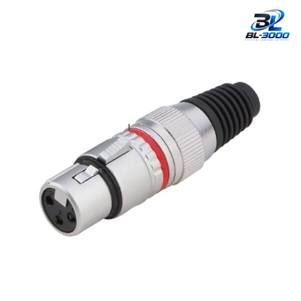 Connecteur XLR femelle chrome 5 Pcs