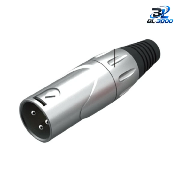 Connecteur XLR male Argent / métal 5 Pcs