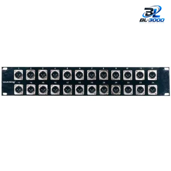 Patch audio 24 XLR male